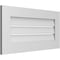 Ekena Millwork Vertical Surface Mount PVC Gable Vent: Functional, w/ 3-1/2"W x 1"P Standard Frame, 32"W x 16"H GVPVE32X1601SF - alternate 3